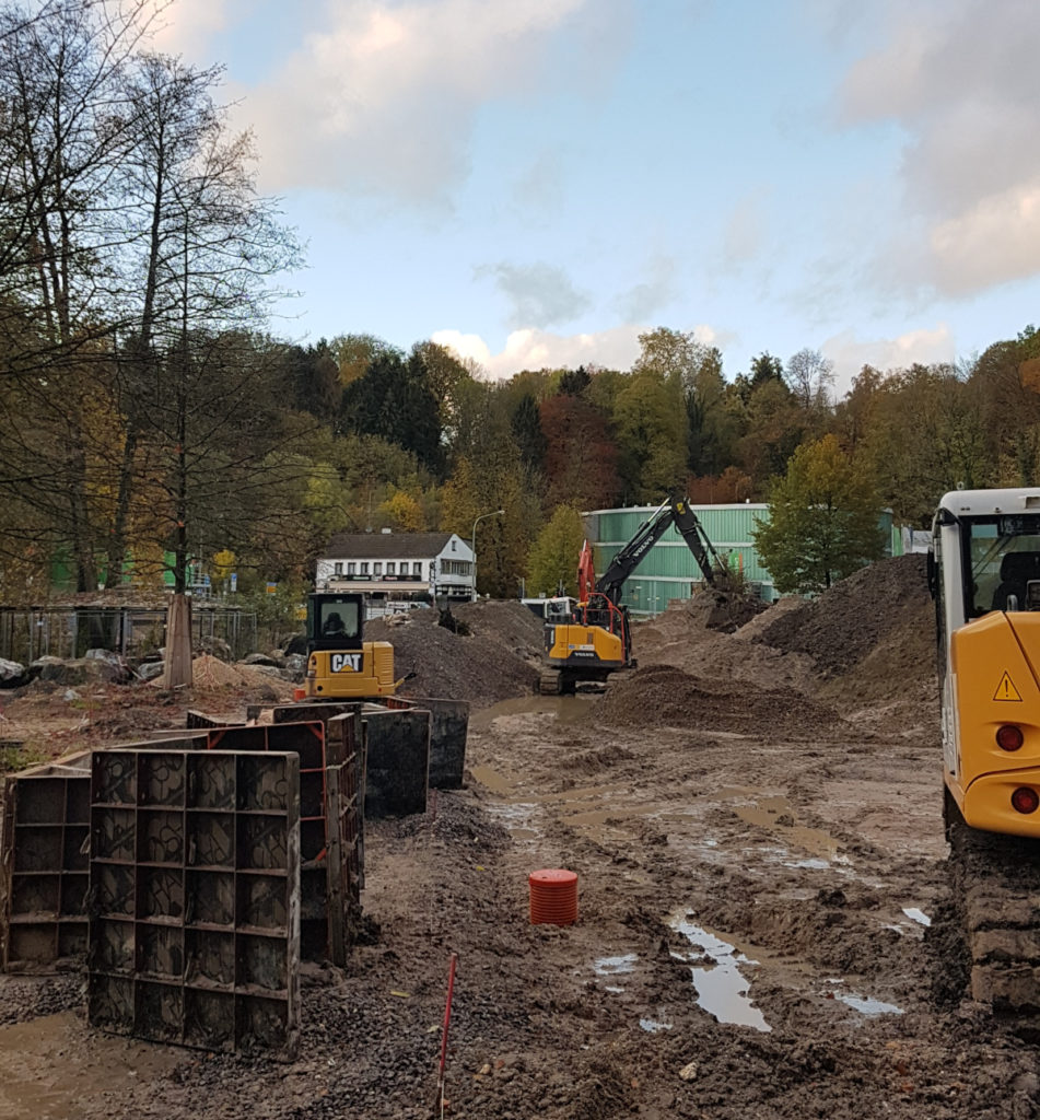 Baustelle am Neanderthal Museum